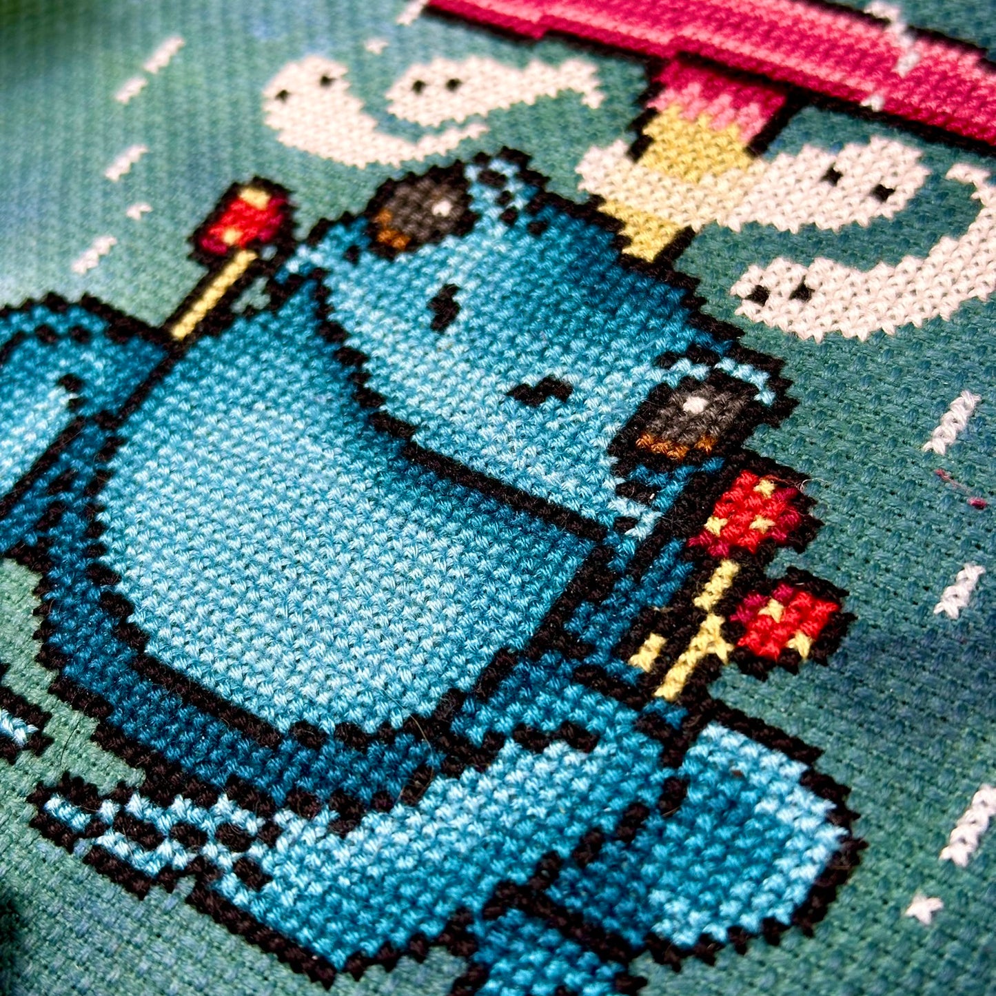 Cottage Frog - PDF Cross Stitch Pattern