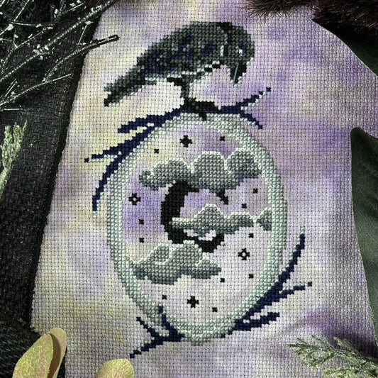 Moonlit Mirror - PDF Cross Stitch Pattern