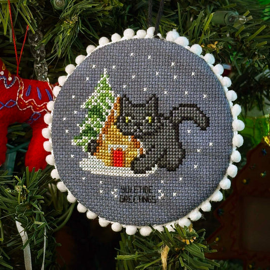 Yule Greetings - PDF Cross Stitch Pattern